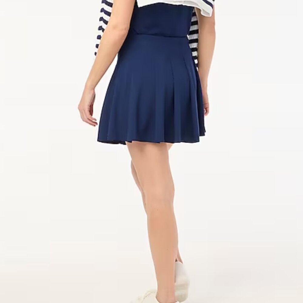 J Crew Factory pleated skort- Size M, Navy *NWT - Picture 3 of 6